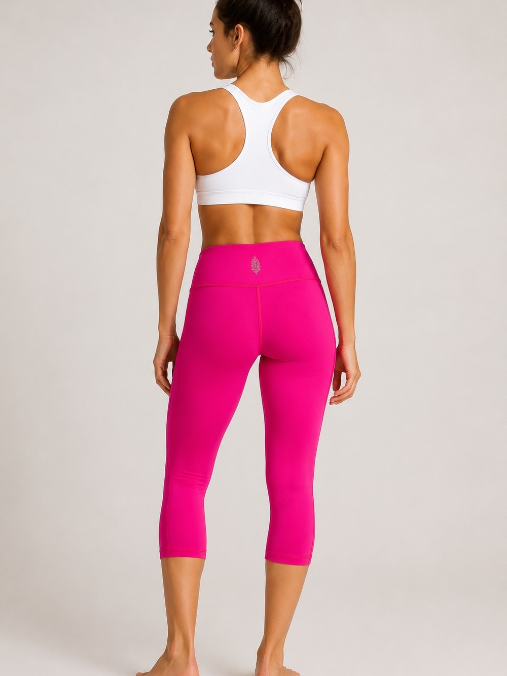 Free People Movement Hot Pink Cropped Legging Capri Athletic Yoga Pants S